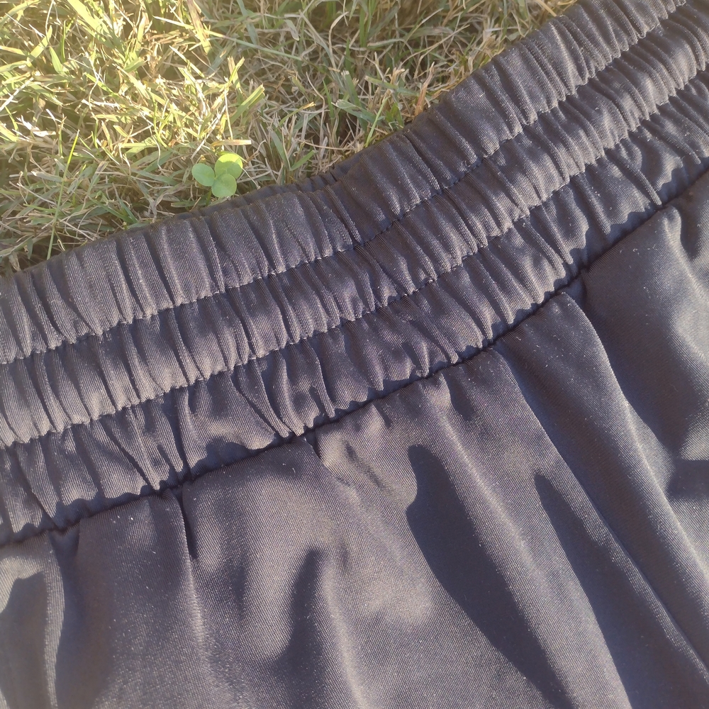 Black Track Pants with Yellow and Gray Stripes - Picture 5 of 7